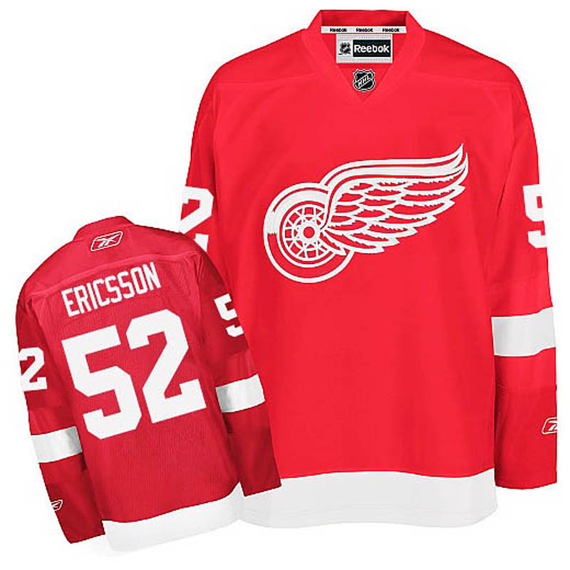 Jonathan Ericsson Detroit Red Wings #52 Home Ice Hockey Jersey