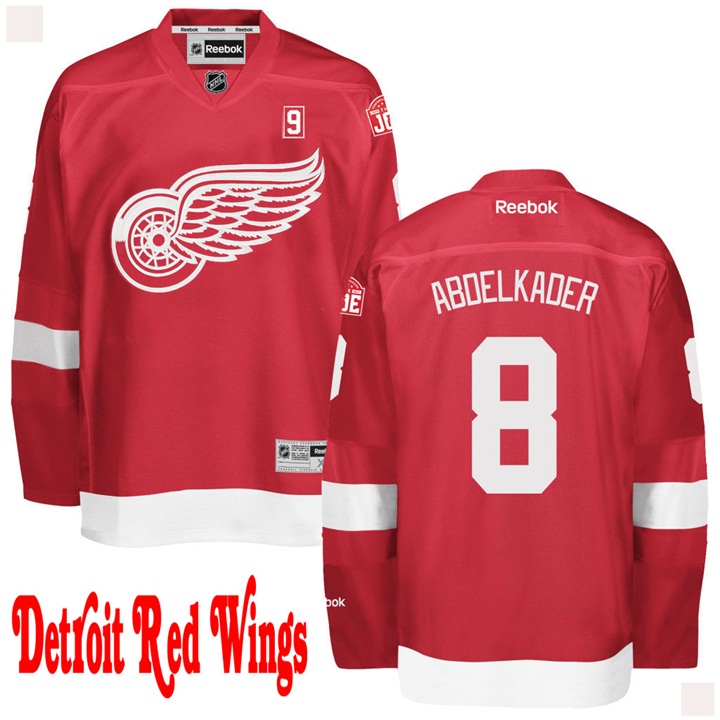 Red Wings Justin Abdelkader Red Premier Jersey