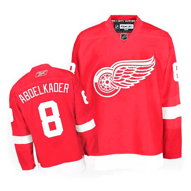 Justin Abdelkader Detroit Red Wings #8 Home Ice Hockey Jersey