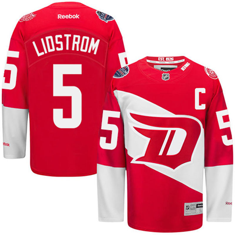 Nicklas Lidstrom Detroit Red Wings #5 Ice Hockey Jersey