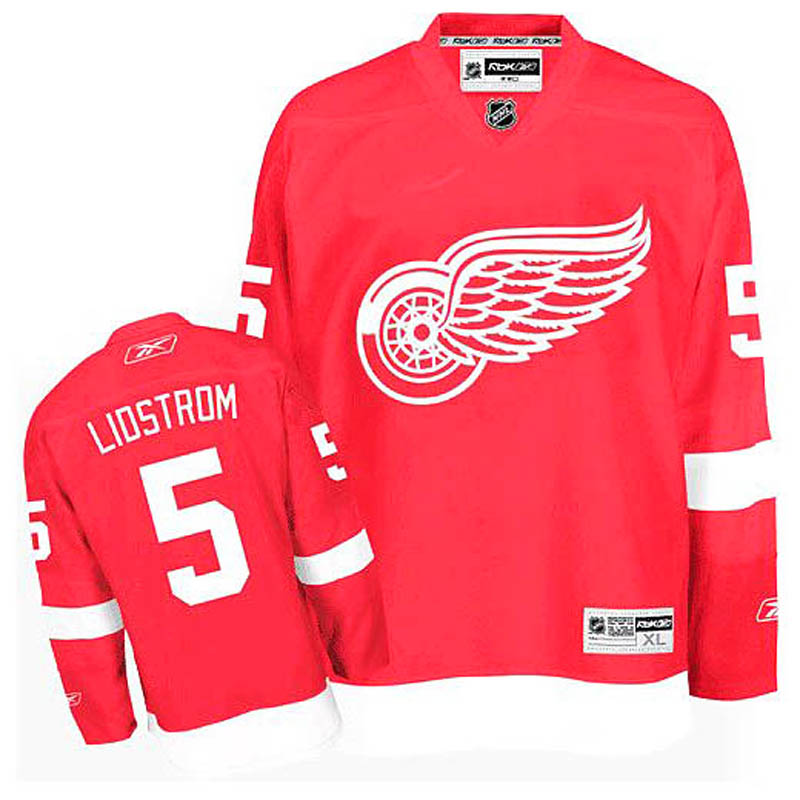 Nicklas Lidstrom Detroit Red Wings #5 Home Ice Hockey Jersey