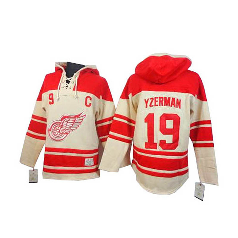 Steve Yzerman Detroit Red Wings #19 Ice Hockey Sawyer Hooded Sweatshirt