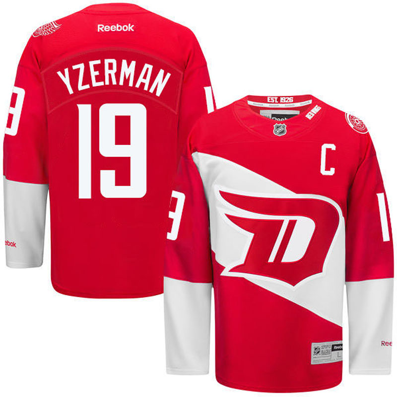 Steve Yzerman Detroit Red Wings #19 Ice Hockey Jersey