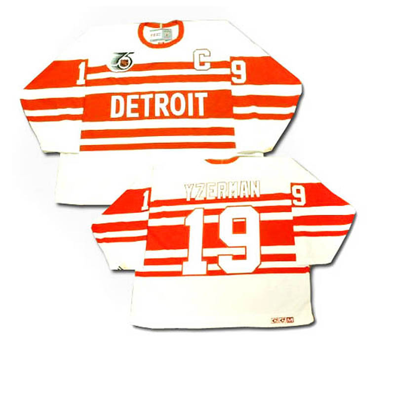 Steve Yzerman Detroit Red Wings #19 Throwback Ice Hockey Jersey