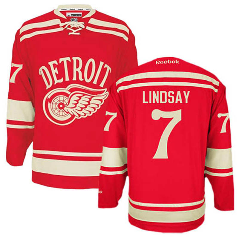 Ted Lindsay Detroit Red Wings #7 2014 Winter Classic Ice Hockey Jersey