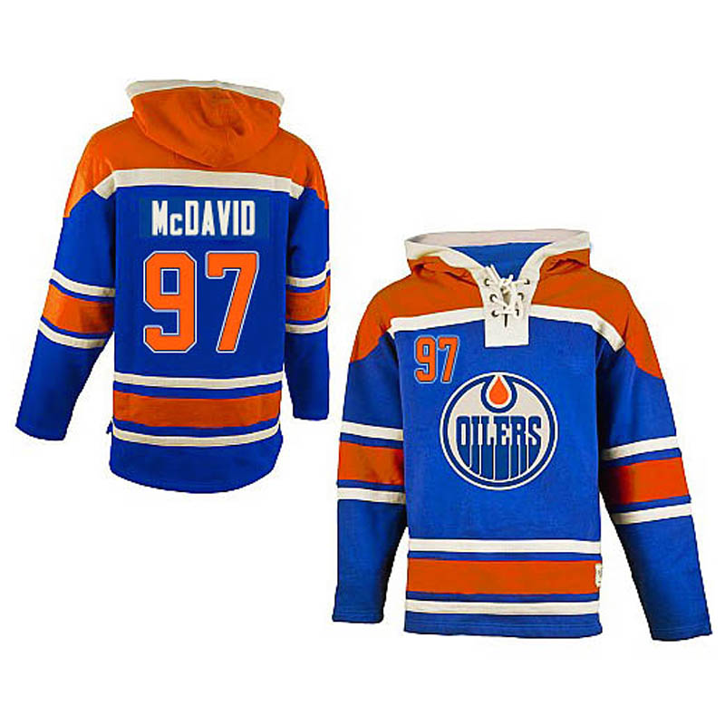 Connor McDavid Edmonton Oilers #97 Ice Hockey Sawyer Hooded Sweatshirt