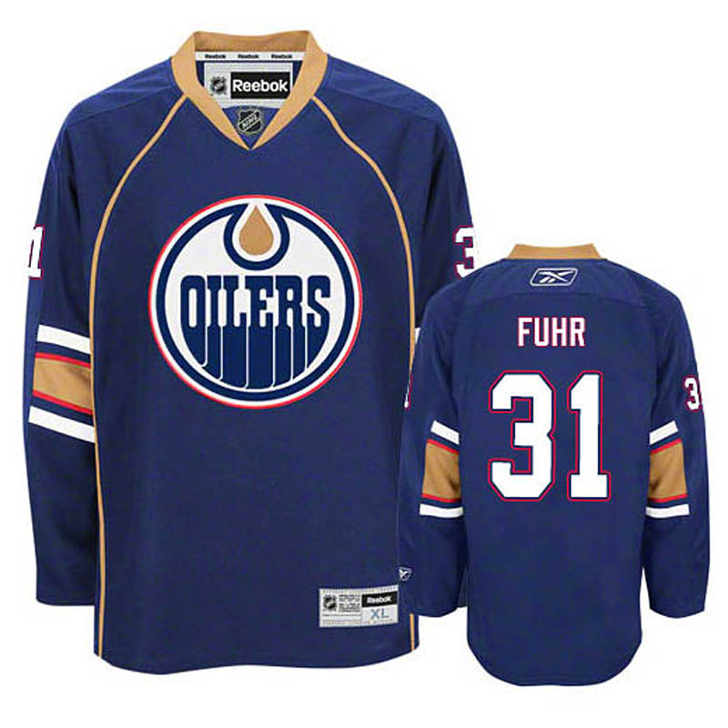 Grant Fuhr Edmonton Oilers #31 Third Ice Hockey Jersey