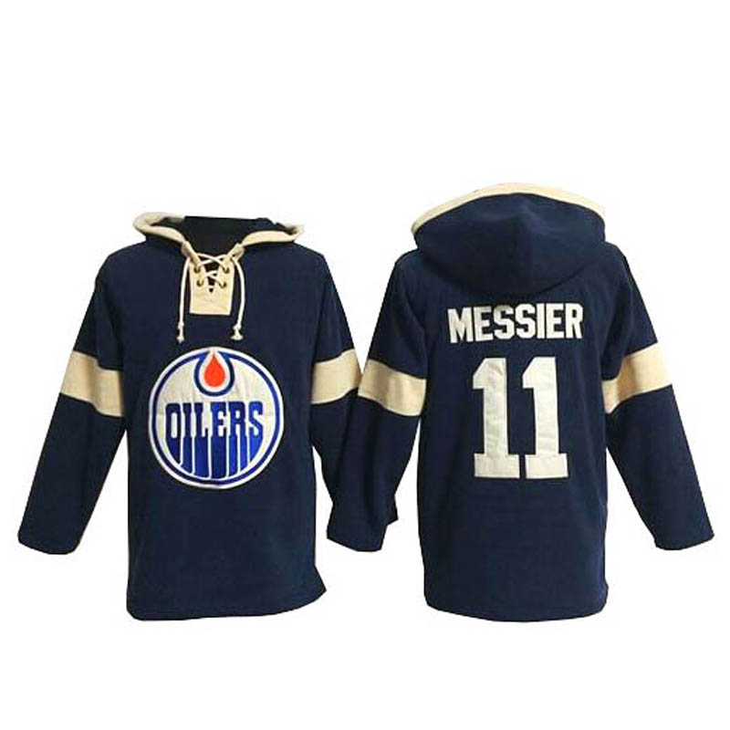 Mark Messier Edmonton Oilers #11 Pullover Hoodie Ice Hockey Jersey