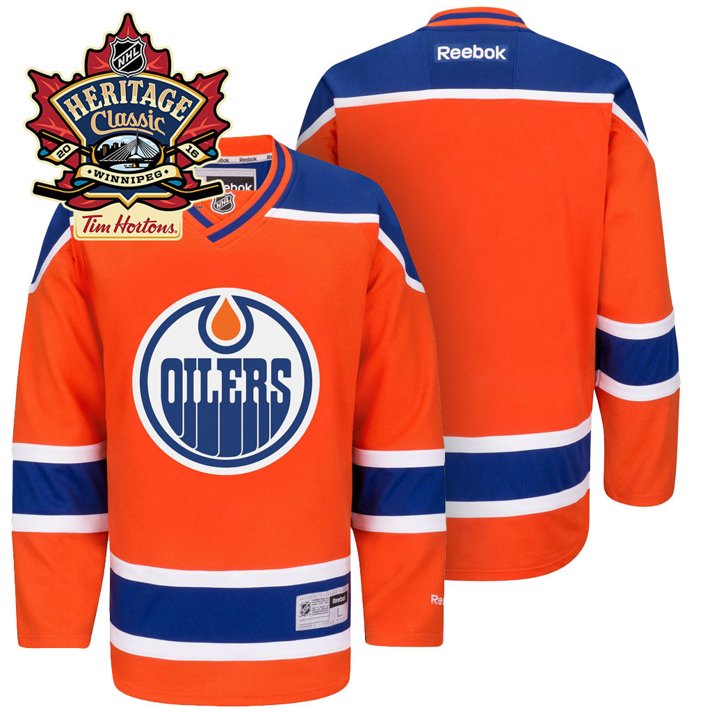 Oilers Orange WHA Game Heritage Classic Jersey