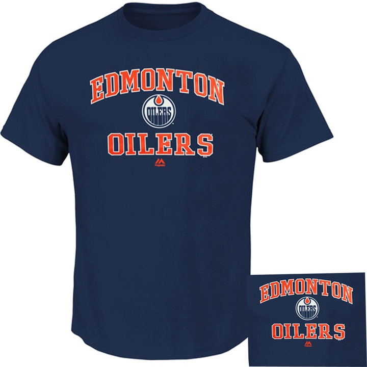 Edmonton Oilers Royal Blue Heart And Soul T-shirt