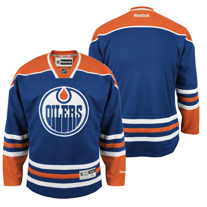 Oilers Royal Reebok Jersey