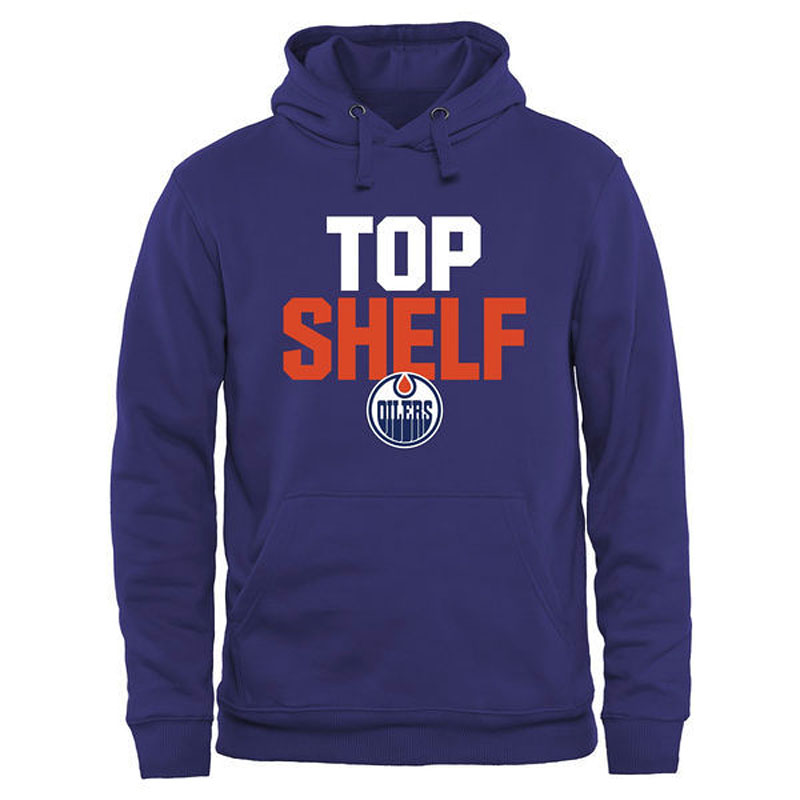 Oilers Royal Top Shelf Pullover Hoodie