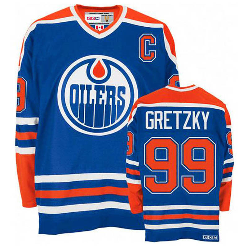 Wayne Gretzky Edmonton Oilers #99 Throwback Ice Hockey Jersey