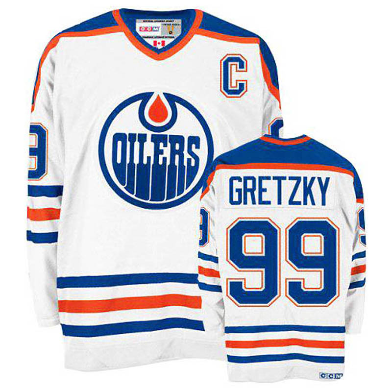 Wayne Gretzky Edmonton Oilers #99 Throwback Ice Hockey Jersey