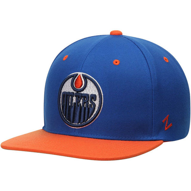 Edmonton Oilers Zephyr Royal/Orange Z11 Snapback Adjustable Hat