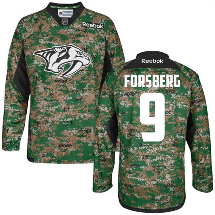 Filip Forsberg Bruins Digital Camo Veteran's Day Practice Jersey