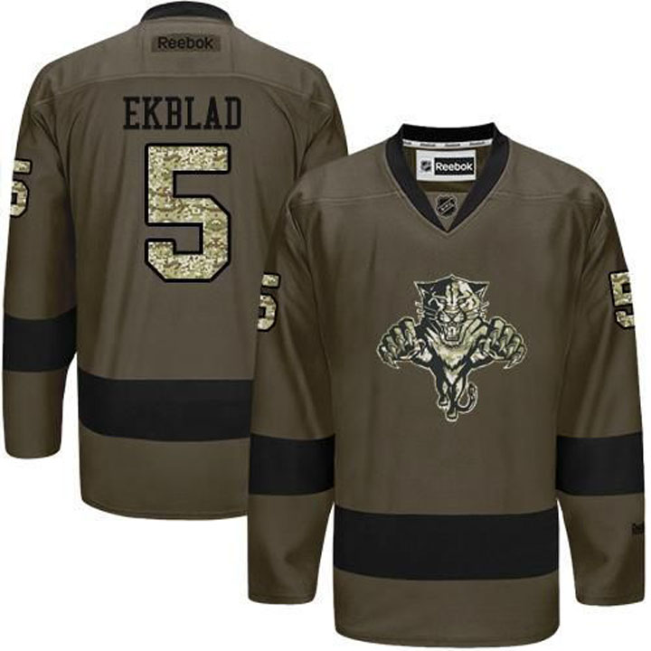 Aaron Ekblad Florida Panthers #5 Green Camo Player Jersey