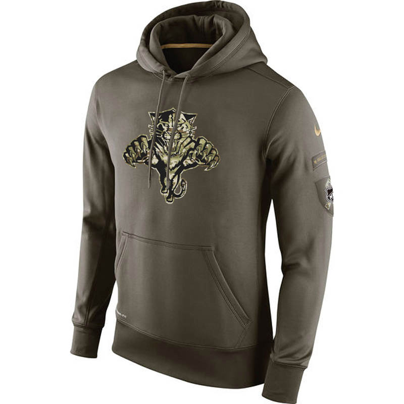 Panthers Olive KO Performance Hoodie