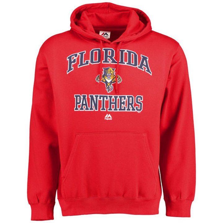 NHL Panthers Red Heart And Soul Pullover Hoodie