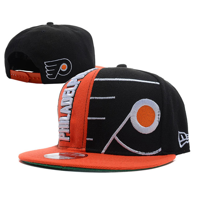 Philadelphia Flyers New Era Black Red 9FIFTY Adjustable Hat