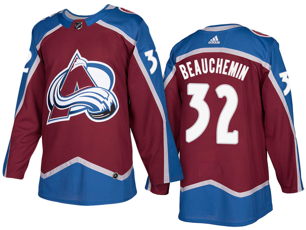 NHL Men's Colorado Avalanche #32 Francois Beauchemin Burgundy 2017-2018 Season New Outlook Uniforms