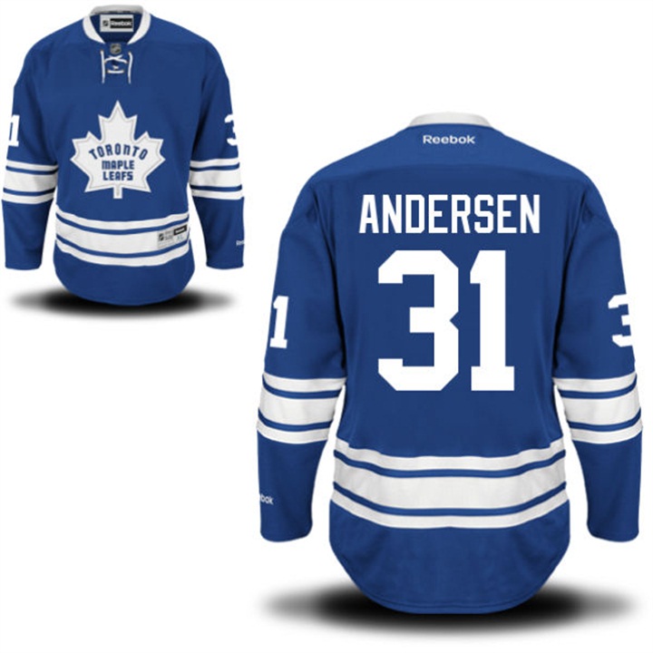 Frederik Andersen Maple Leafs Royal Blue Jersey