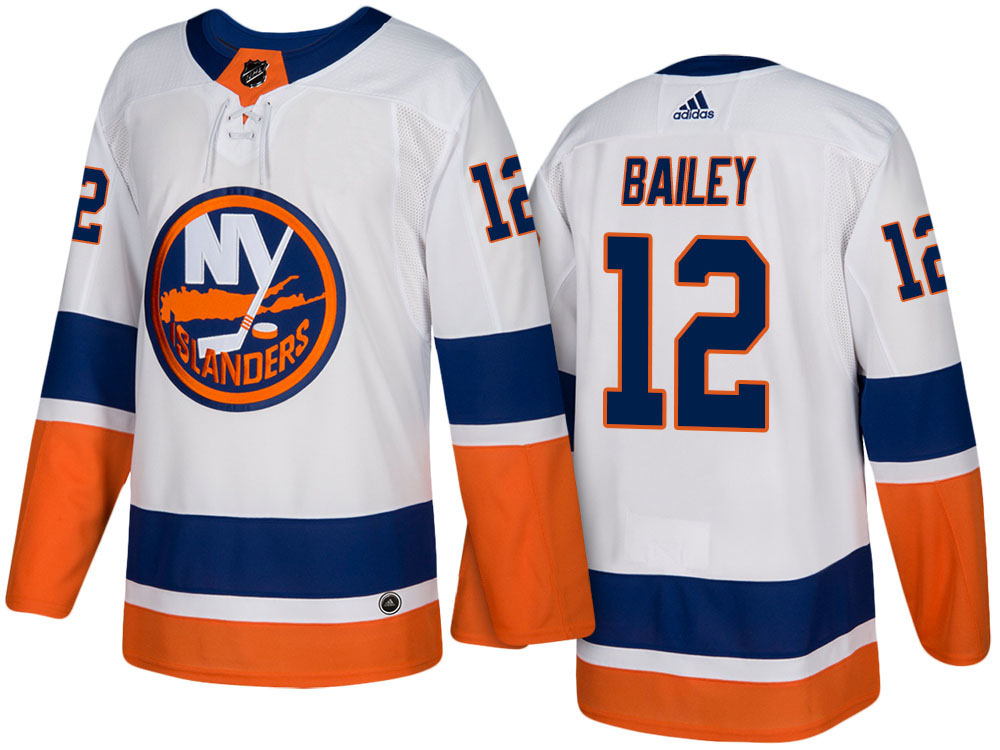 NHL Men's New York Islanders #12 Josh Bailey White 2017-2018 Season New-Look Jersey