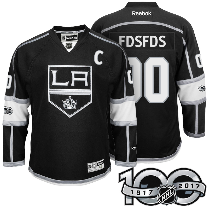 Kings Black 2017 Centennial Classic Custom Jersey