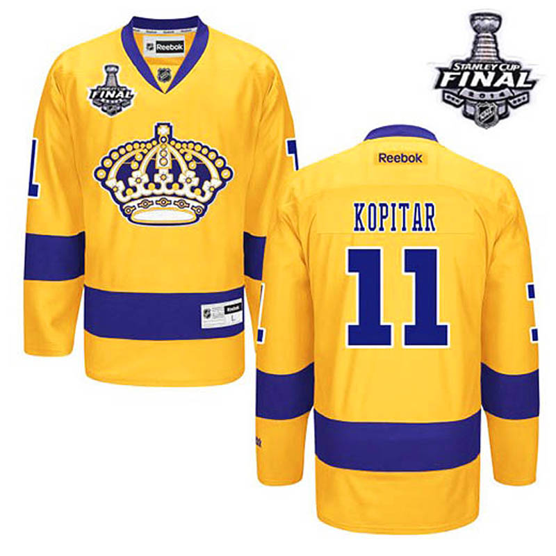 Anze Kopitar Los Angeles Kings #11 Third 2014 Stanley Cup Ice Hockey Jersey