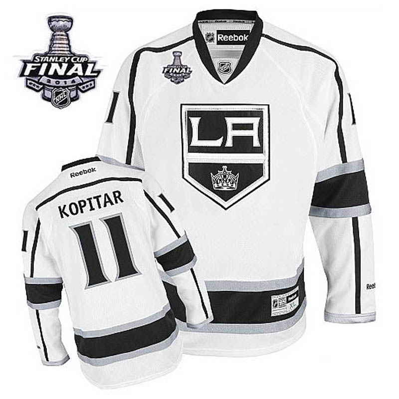 Anze Kopitar Los Angeles Kings #11 Away 2014 Stanley Cup Ice Hockey Jersey