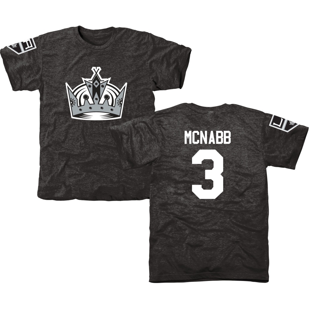 Kings Brayden McNabb Black Tri-blend Short Sleeve T-Shirt