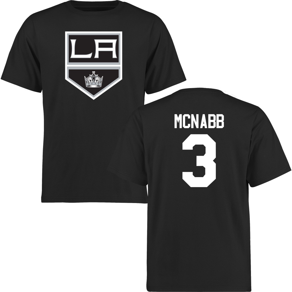 Kings Brayden McNabb Black Number & Name Short Sleeve T-Shirt