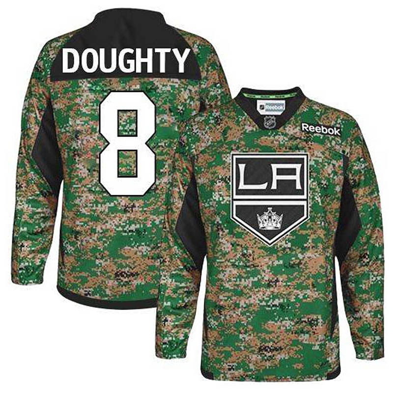 Drew Doughty Los Angeles Kings #8 Veterans Day Ice Hockey Jersey