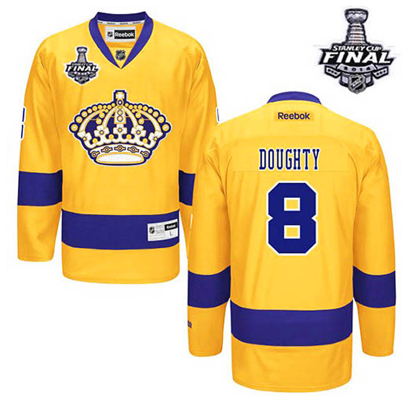 Drew Doughty Los Angeles Kings #8 Third 2014 Stanley Cup Ice Hockey Jersey