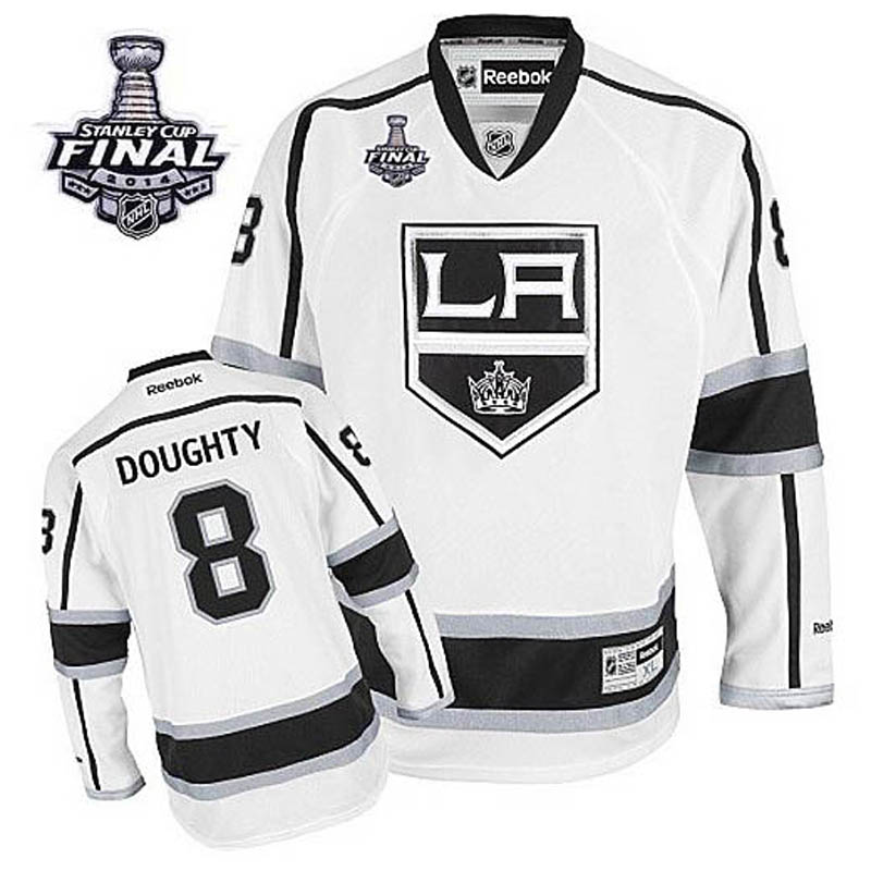 Drew Doughty Los Angeles Kings #8 Away 2014 Stanley Cup Ice Hockey Jersey