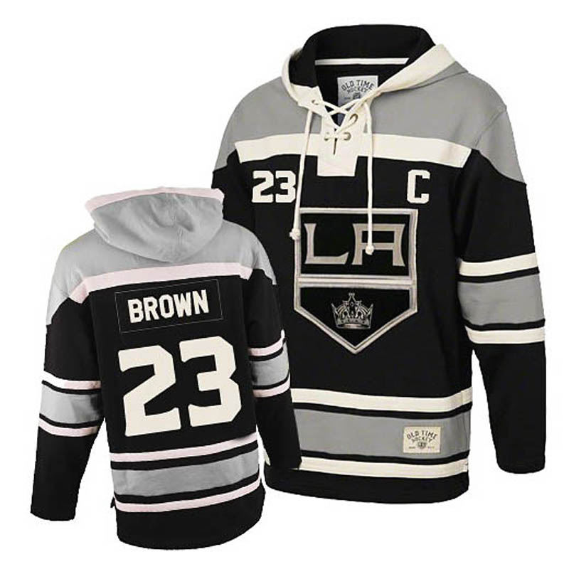 Dustin Brown Los Angeles Kings #23 Ice Hockey Sawyer Hooded Sweatshirt