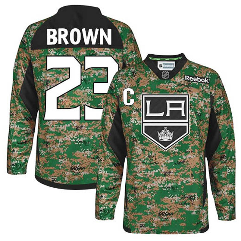 Dustin Brown Los Angeles Kings #23 Veterans Day Ice Hockey Jersey