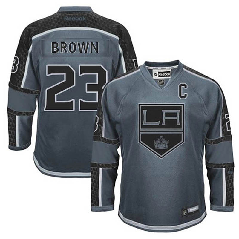 Dustin Brown Los Angeles Kings #23 Cross Check Fashion Ice Hockey Jersey