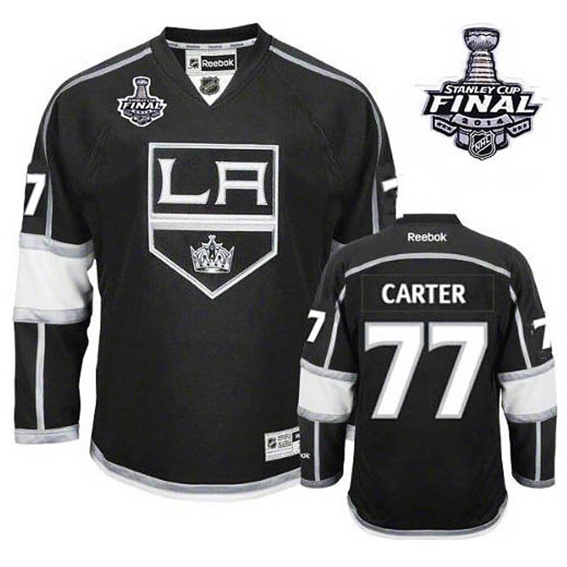 Jeff Carter Los Angeles Kings #77 Home 2014 Stanley Cup Ice Hockey Jersey