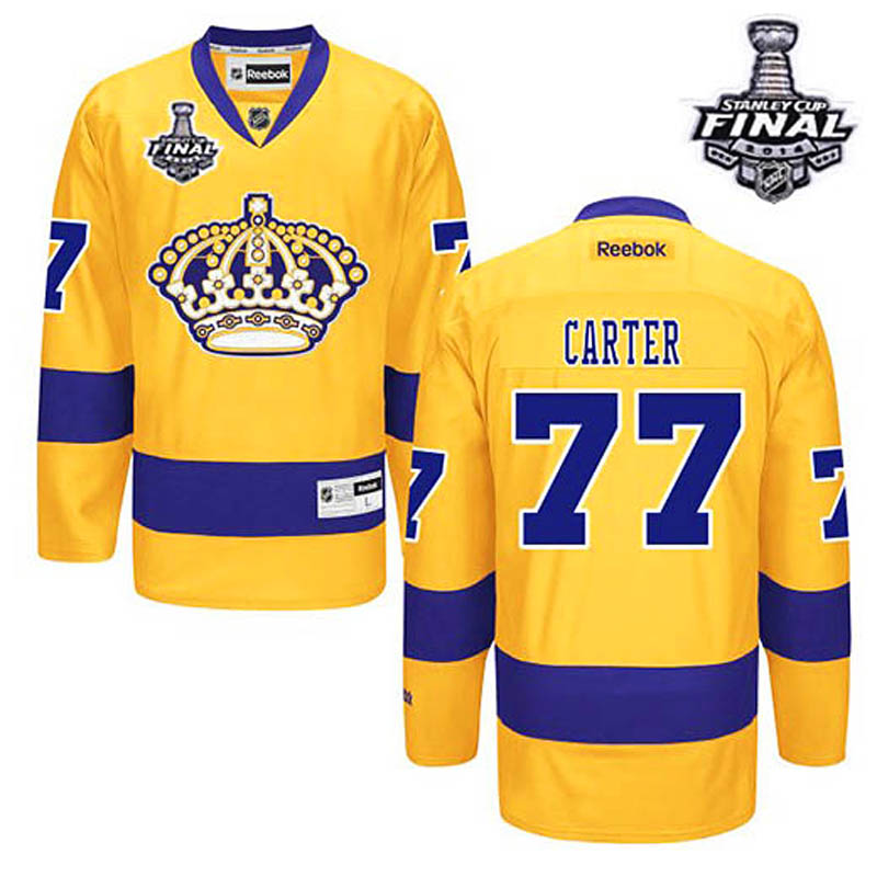 Jeff Carter Los Angeles Kings #77 Third 2014 Stanley Cup Ice Hockey Jersey