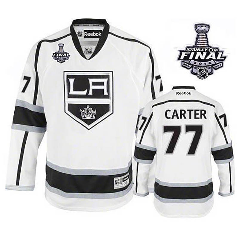 Jeff Carter Los Angeles Kings #77 Away 2014 Stanley Cup Ice Hockey Jersey