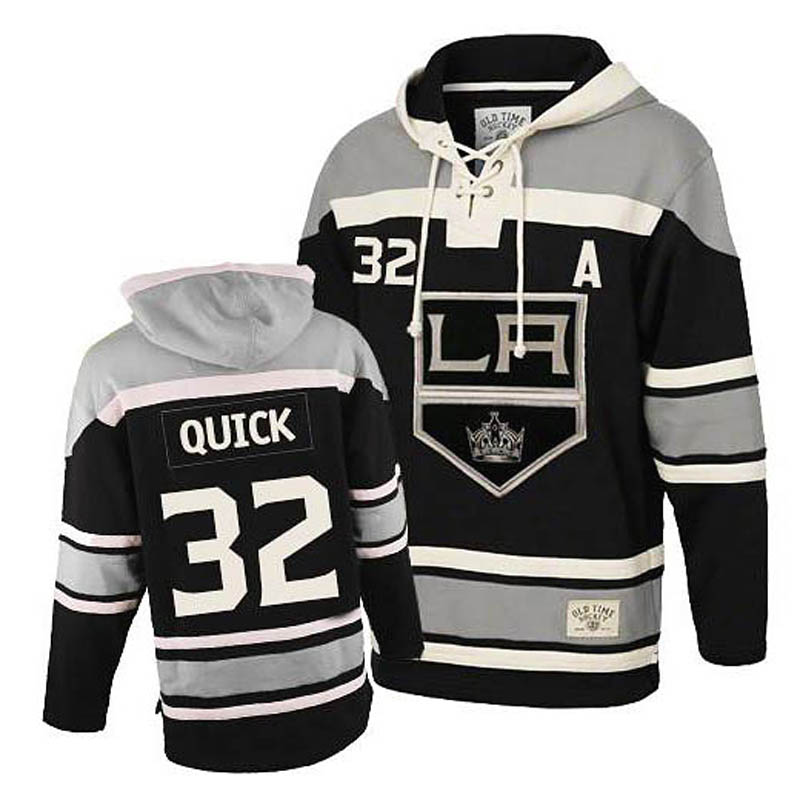 Jonathan Quick Los Angeles Kings #32 Ice Hockey Sawyer Hooded Sweatshirt