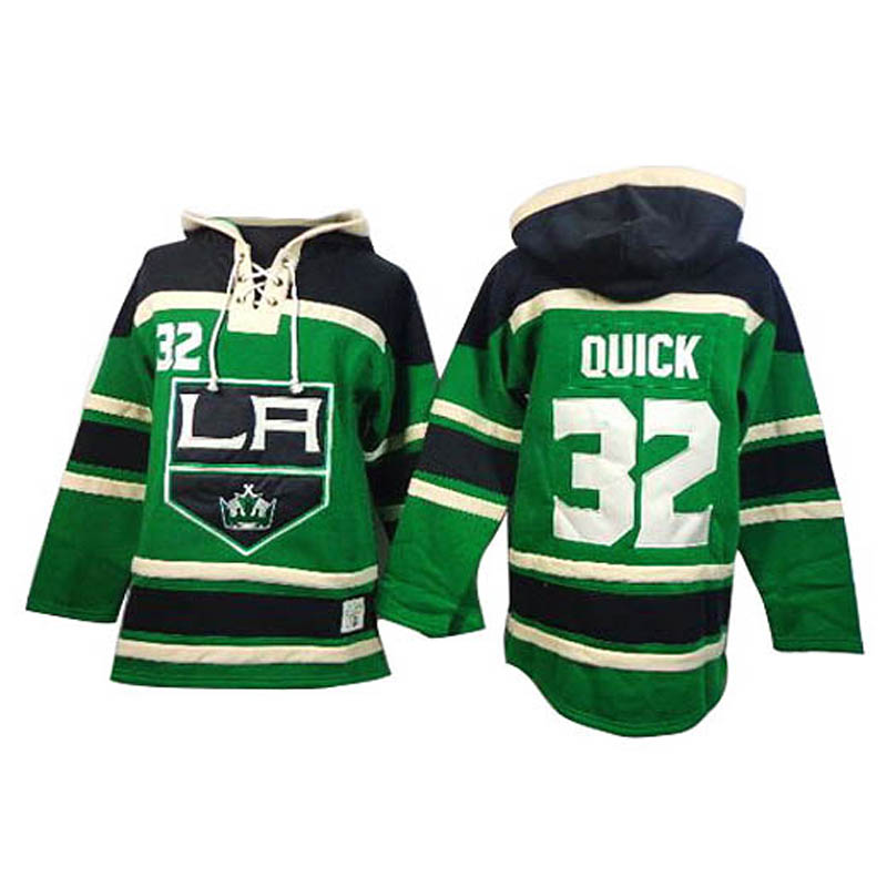 Jonathan Quick Los Angeles Kings #32 St. Patrick's Day Ice Hockey Jersey