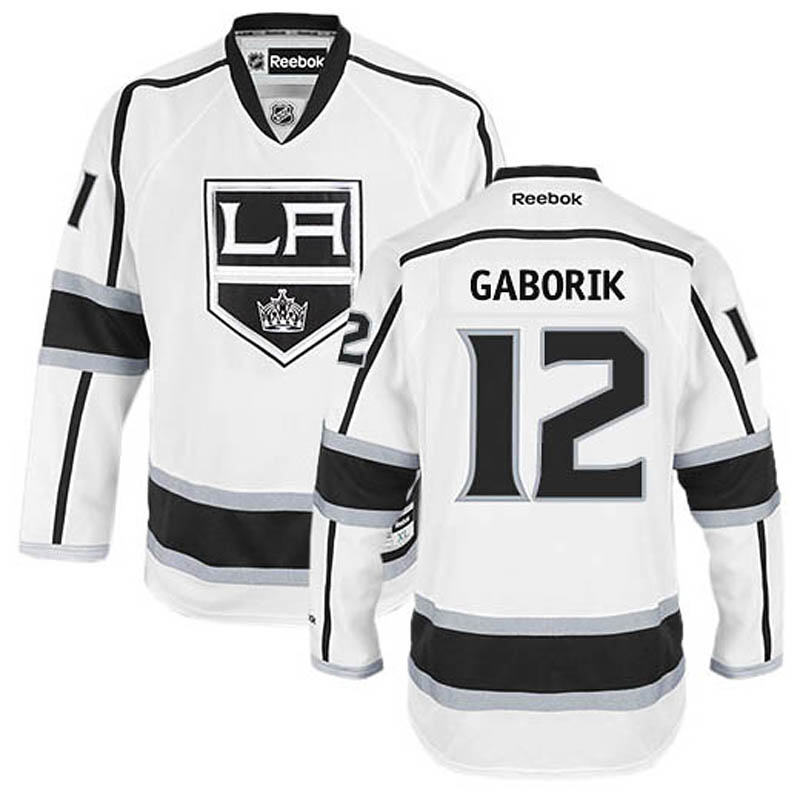 Marian Gaborik Los Angeles Kings #12 Away Ice Hockey Jersey