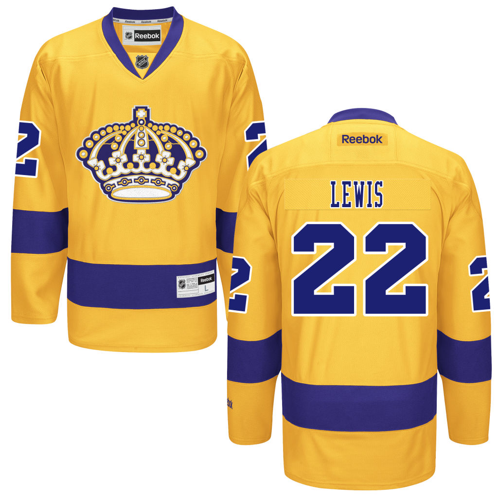 Kings Trevor Lewis Gold Premier Alternate Jersey