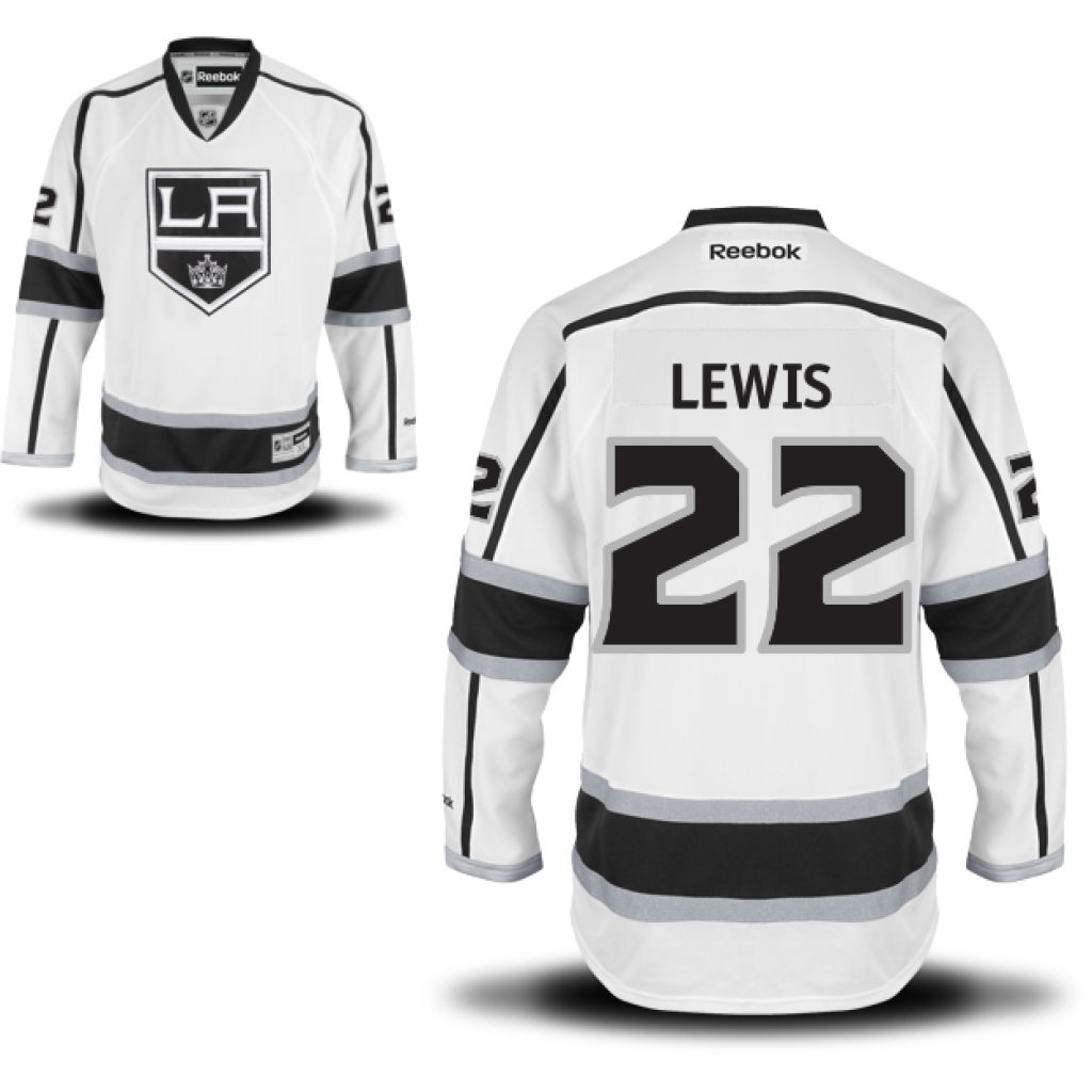 Kings Trevor Lewis White Premier Away Jersey