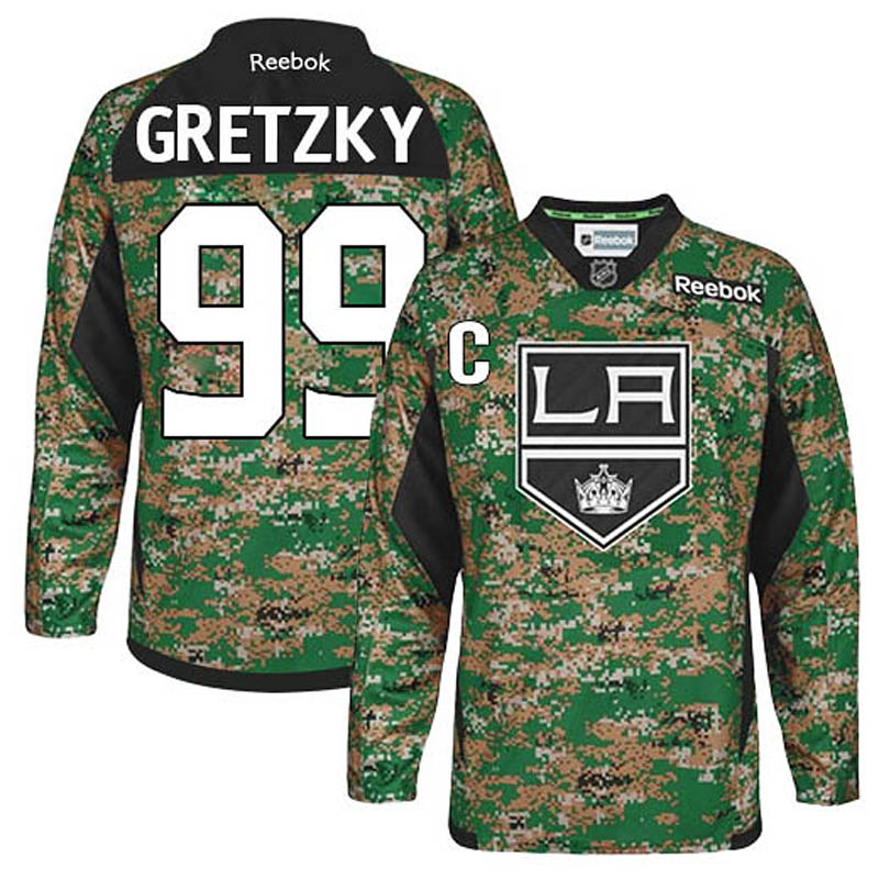 Wayne Gretzky Los Angeles Kings #99 Veterans Day Ice Hockey Jersey