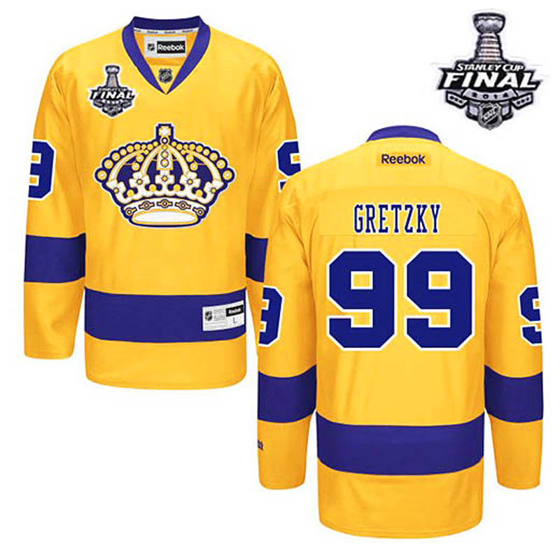 Wayne Gretzky Los Angeles Kings #99 Third 2014 Stanley Cup Ice Hockey Jersey