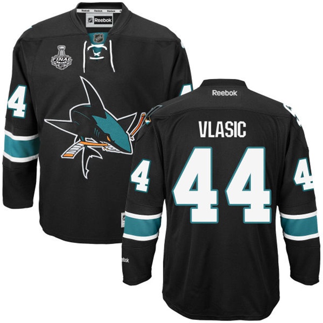 Marc-Edouard Vlasic San Jose Sharks #44 2016 Stanley Cup Black Third Jersey