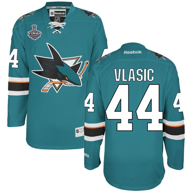 Marc-Edouard Vlasic San Jose Sharks #44 2016 Stanley Cup Teal Home Jersey